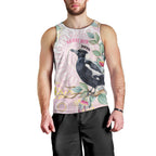Magpie NAIDOC Week 2026 Personalised Men Tank Top 50 Years Deadly Eucalyptus Blossoms Aboriginal Art