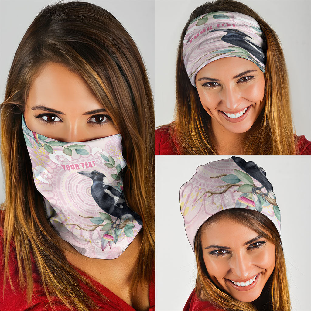 Magpie NAIDOC Week 2026 Personalised Neck Gaiter 50 Years Deadly Eucalyptus Blossoms Aboriginal Art
