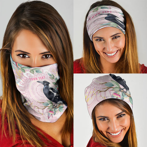 Magpie NAIDOC Week 2026 Personalised Neck Gaiter 50 Years Deadly Eucalyptus Blossoms Aboriginal Art