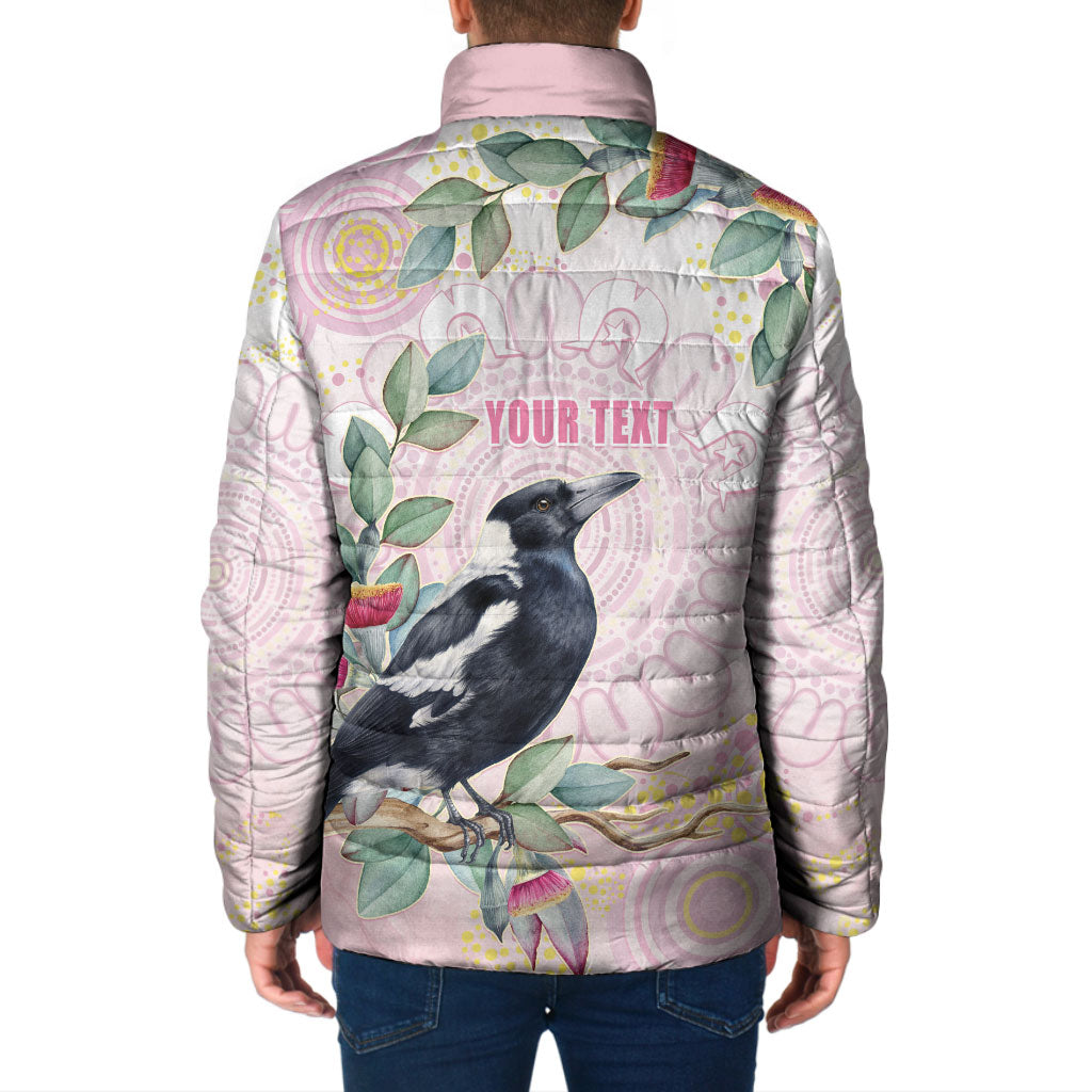 Magpie NAIDOC Week 2026 Personalised Padded Jacket 50 Years Deadly Eucalyptus Blossoms Aboriginal Art