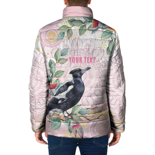 Magpie NAIDOC Week 2026 Personalised Padded Jacket 50 Years Deadly Eucalyptus Blossoms Aboriginal Art