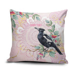 Magpie NAIDOC Week 2026 Personalised Pillow Cover 50 Years Deadly Eucalyptus Blossoms Aboriginal Art