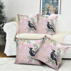 Magpie NAIDOC Week 2026 Personalised Pillow Cover 50 Years Deadly Eucalyptus Blossoms Aboriginal Art