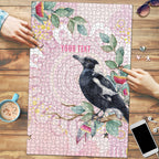 Magpie NAIDOC Week 2026 Personalised Puzzle 50 Years Deadly Eucalyptus Blossoms Aboriginal Art