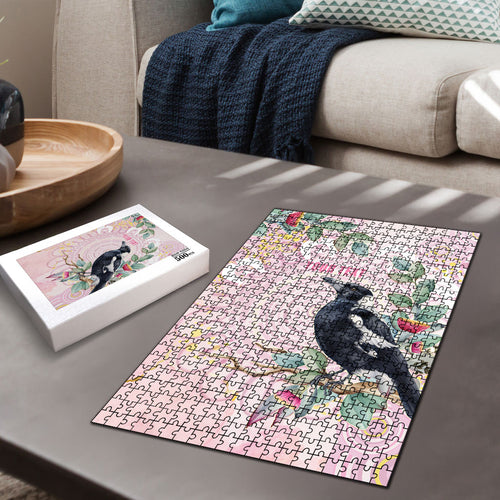 Magpie NAIDOC Week 2026 Personalised Puzzle 50 Years Deadly Eucalyptus Blossoms Aboriginal Art