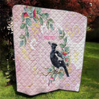 Magpie NAIDOC Week 2026 Personalised Quilt 50 Years Deadly Eucalyptus Blossoms Aboriginal Art