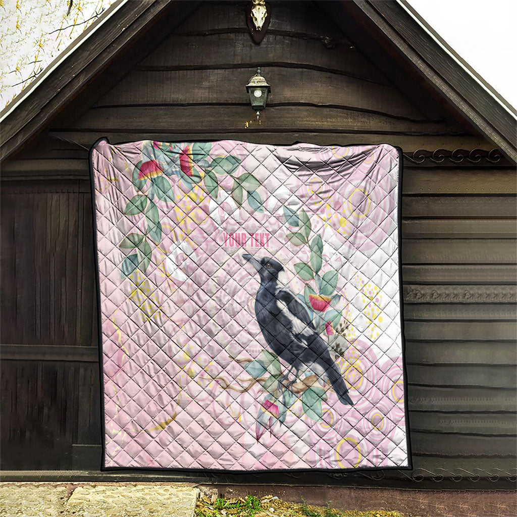 Magpie NAIDOC Week 2026 Personalised Quilt 50 Years Deadly Eucalyptus Blossoms Aboriginal Art