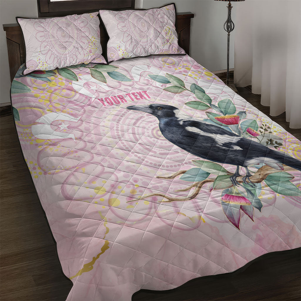 Magpie NAIDOC Week 2026 Personalised Quilt Bed Set 50 Years Deadly Eucalyptus Blossoms Aboriginal Art