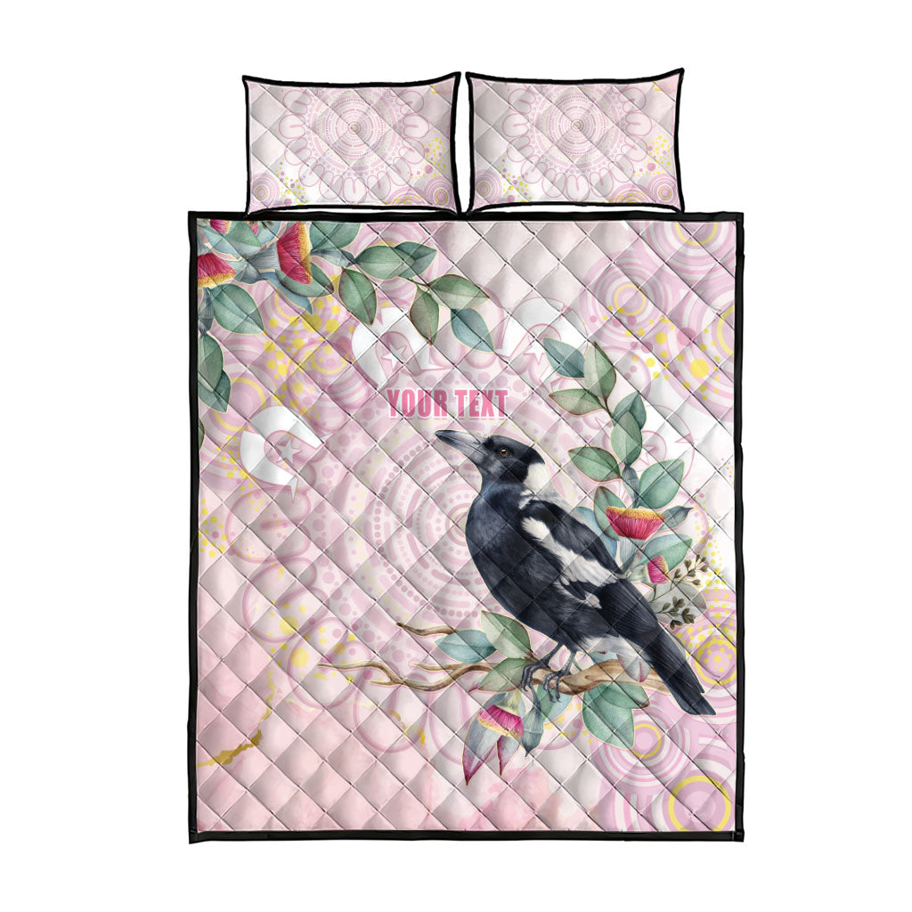 Magpie NAIDOC Week 2026 Personalised Quilt Bed Set 50 Years Deadly Eucalyptus Blossoms Aboriginal Art