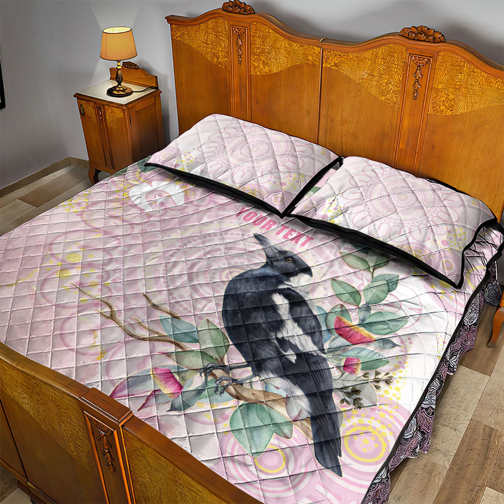 Magpie NAIDOC Week 2026 Personalised Quilt Bed Set 50 Years Deadly Eucalyptus Blossoms Aboriginal Art