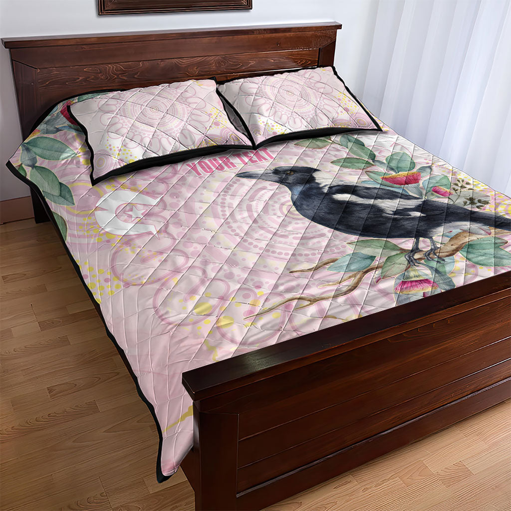 Magpie NAIDOC Week 2026 Personalised Quilt Bed Set 50 Years Deadly Eucalyptus Blossoms Aboriginal Art