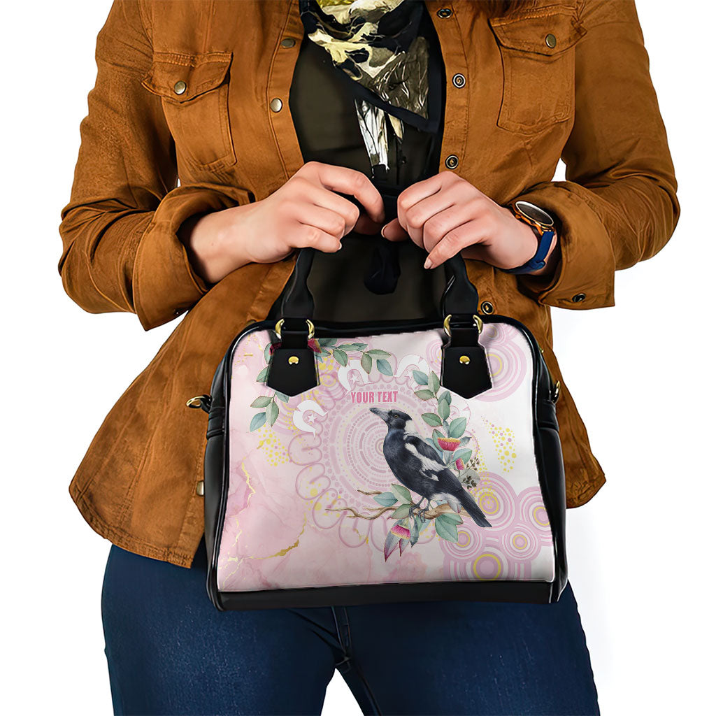 Magpie NAIDOC Week 2026 Personalised Shoulder Handbag 50 Years Deadly Eucalyptus Blossoms Aboriginal Art