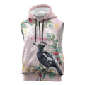 Magpie NAIDOC Week 2026 Personalised Sleeveless Zip Hoodie 50 Years Deadly Eucalyptus Blossoms Aboriginal Art