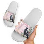 Magpie NAIDOC Week 2026 Personalised Slide Sandals 50 Years Deadly Eucalyptus Blossoms Aboriginal Art