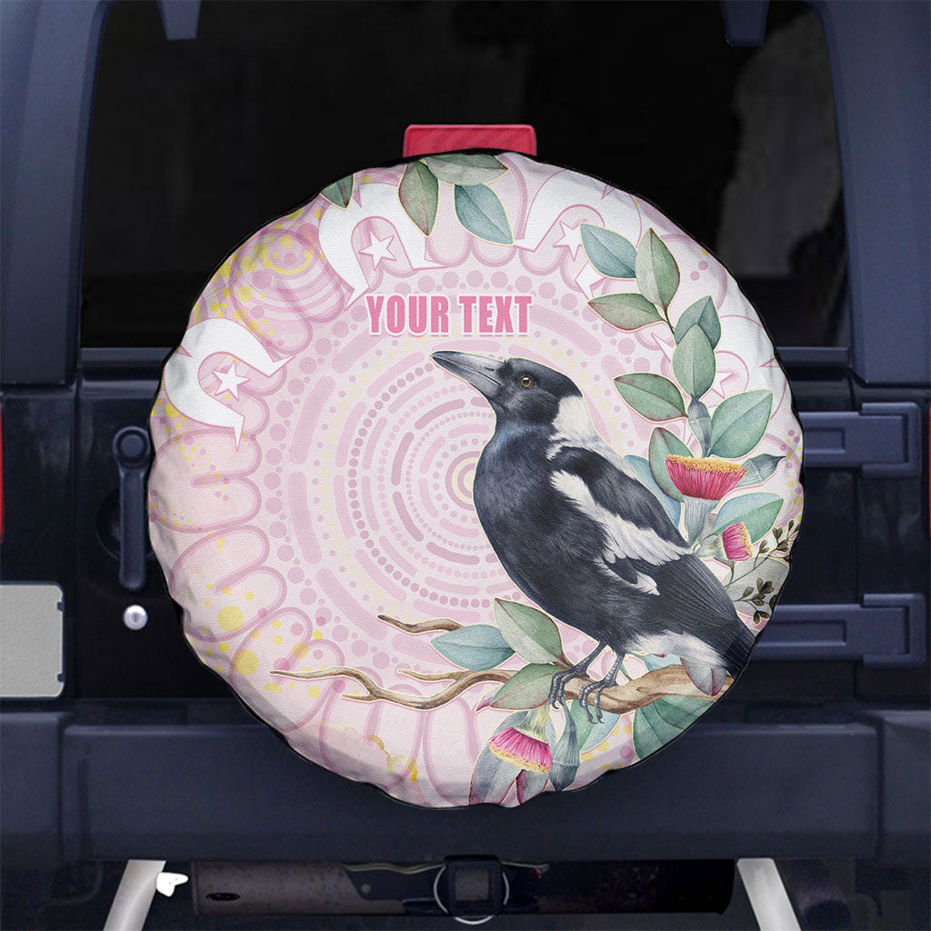 Magpie NAIDOC Week 2026 Personalised Spare Tire Cover 50 Years Deadly Eucalyptus Blossoms Aboriginal Art