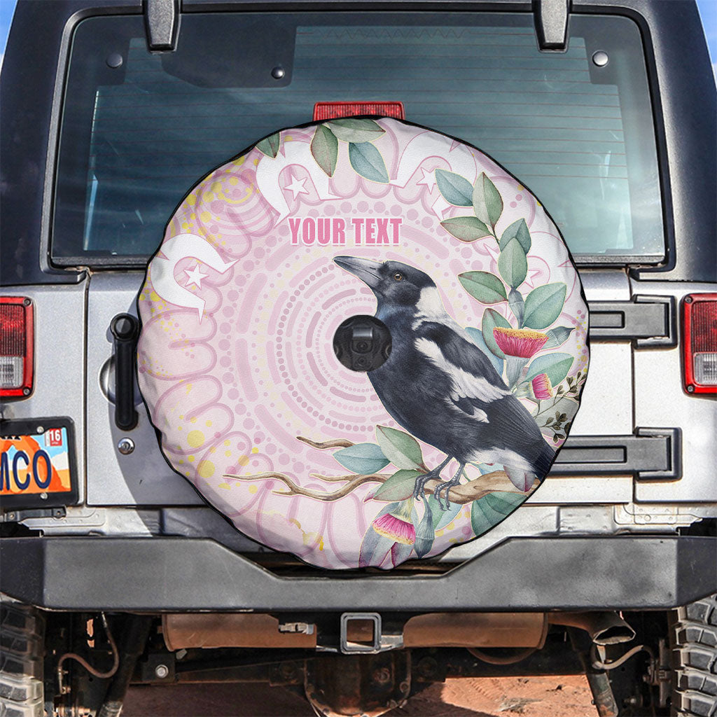Magpie NAIDOC Week 2026 Personalised Spare Tire Cover 50 Years Deadly Eucalyptus Blossoms Aboriginal Art