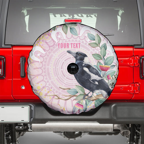 Magpie NAIDOC Week 2026 Personalised Spare Tire Cover 50 Years Deadly Eucalyptus Blossoms Aboriginal Art