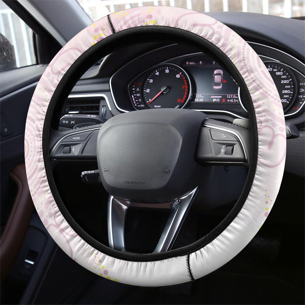 Magpie NAIDOC Week 2026 Steering Wheel Cover 50 Years Deadly Eucalyptus Blossoms Aboriginal Art