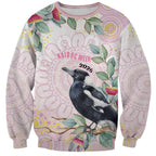 Magpie NAIDOC Week 2026 Personalised Sweatshirt 50 Years Deadly Eucalyptus Blossoms Aboriginal Art