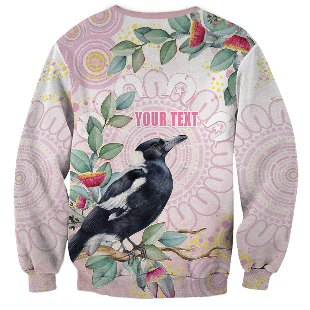 Magpie NAIDOC Week 2026 Personalised Sweatshirt 50 Years Deadly Eucalyptus Blossoms Aboriginal Art