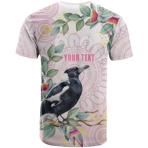 Magpie NAIDOC Week 2026 Personalised T Shirt 50 Years Deadly Eucalyptus Blossoms Aboriginal Art