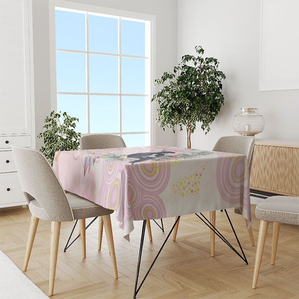 Magpie NAIDOC Week 2026 Personalised Tablecloth 50 Years Deadly Eucalyptus Blossoms Aboriginal Art