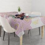 Magpie NAIDOC Week 2026 Personalised Tablecloth 50 Years Deadly Eucalyptus Blossoms Aboriginal Art