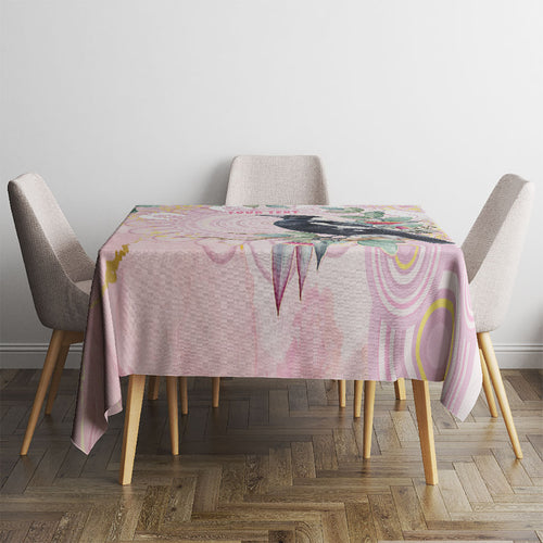 Magpie NAIDOC Week 2026 Personalised Tablecloth 50 Years Deadly Eucalyptus Blossoms Aboriginal Art