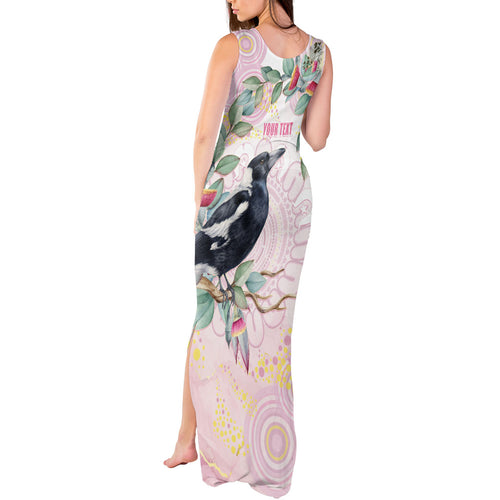 Magpie NAIDOC Week 2026 Personalised Tank Maxi Dress 50 Years Deadly Eucalyptus Blossoms Aboriginal Art