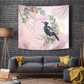 Magpie NAIDOC Week 2026 Personalised Tapestry 50 Years Deadly Eucalyptus Blossoms Aboriginal Art
