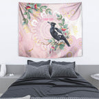 Magpie NAIDOC Week 2026 Personalised Tapestry 50 Years Deadly Eucalyptus Blossoms Aboriginal Art