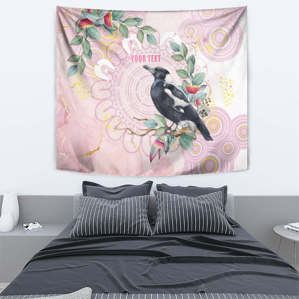 Magpie NAIDOC Week 2026 Personalised Tapestry 50 Years Deadly Eucalyptus Blossoms Aboriginal Art