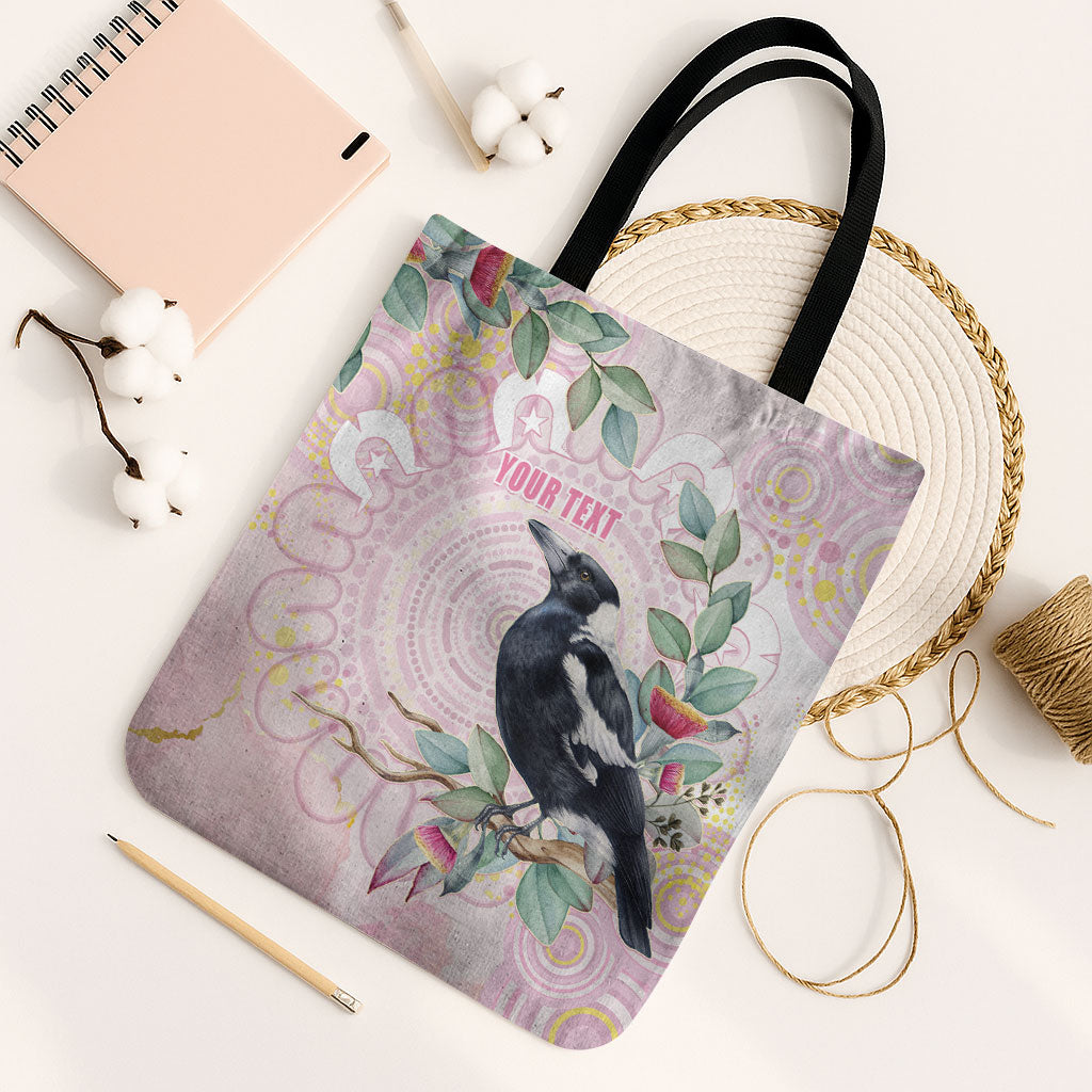 Magpie NAIDOC Week 2026 Personalised Tote Bag 50 Years Deadly Eucalyptus Blossoms Aboriginal Art