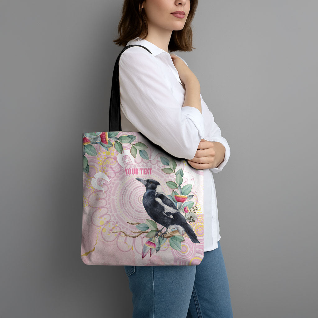 Magpie NAIDOC Week 2026 Personalised Tote Bag 50 Years Deadly Eucalyptus Blossoms Aboriginal Art