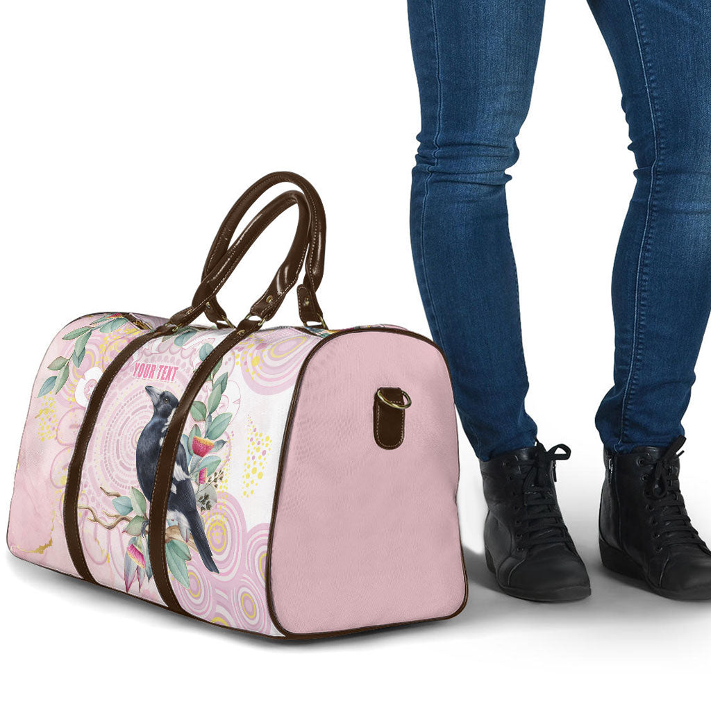 Magpie NAIDOC Week 2026 Personalised Travel Bag 50 Years Deadly Eucalyptus Blossoms Aboriginal Art