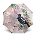 Magpie NAIDOC Week 2026 Personalised Umbrella 50 Years Deadly Eucalyptus Blossoms Aboriginal Art