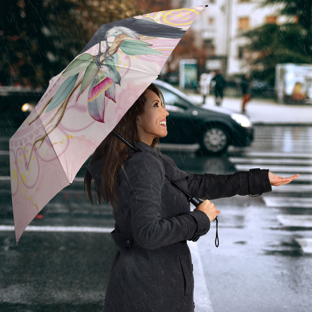 Magpie NAIDOC Week 2026 Personalised Umbrella 50 Years Deadly Eucalyptus Blossoms Aboriginal Art
