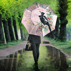 Magpie NAIDOC Week 2026 Personalised Umbrella 50 Years Deadly Eucalyptus Blossoms Aboriginal Art