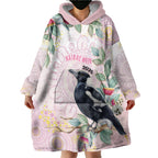 Magpie NAIDOC Week 2026 Personalised Wearable Blanket Hoodie 50 Years Deadly Eucalyptus Blossoms Aboriginal Art