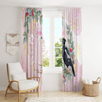 Magpie NAIDOC Week 2026 Personalised Window Curtain 50 Years Deadly Eucalyptus Blossoms Aboriginal Art
