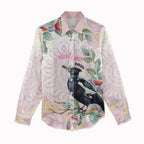 Magpie NAIDOC Week 2026 Personalised Women Casual Shirt 50 Years Deadly Eucalyptus Blossoms Aboriginal Art