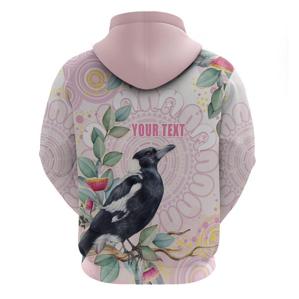 Magpie NAIDOC Week 2026 Personalised Zip Hoodie 50 Years Deadly Eucalyptus Blossoms Aboriginal Art