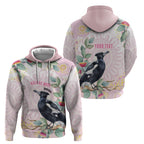 Magpie NAIDOC Week 2026 Personalised Zip Hoodie 50 Years Deadly Eucalyptus Blossoms Aboriginal Art