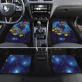 New Zealand Kokako Bird Car Mats Kowhai Galaxy Style Polynesian Pattern