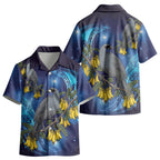 New Zealand Kokako Bird Kid Hawaiian Shirt Kowhai Galaxy Style Polynesian Pattern LT22