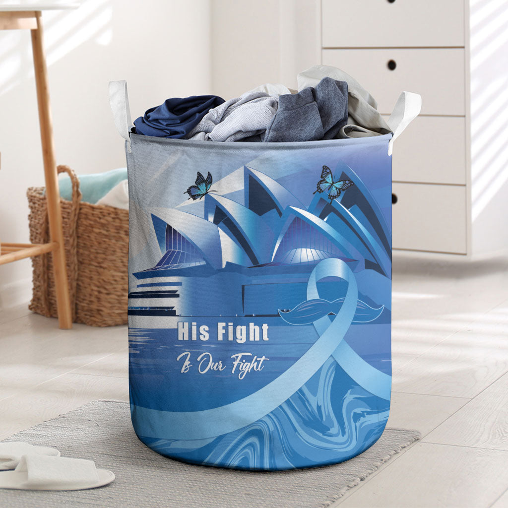 Australia Prostate Cancer Awareness Laundry Basket Aussie Blue Ribbon Sydney Opera House