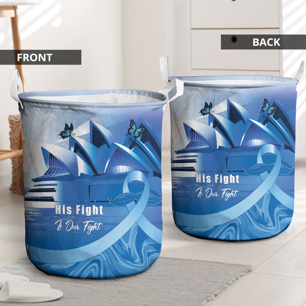 Australia Prostate Cancer Awareness Laundry Basket Aussie Blue Ribbon Sydney Opera House