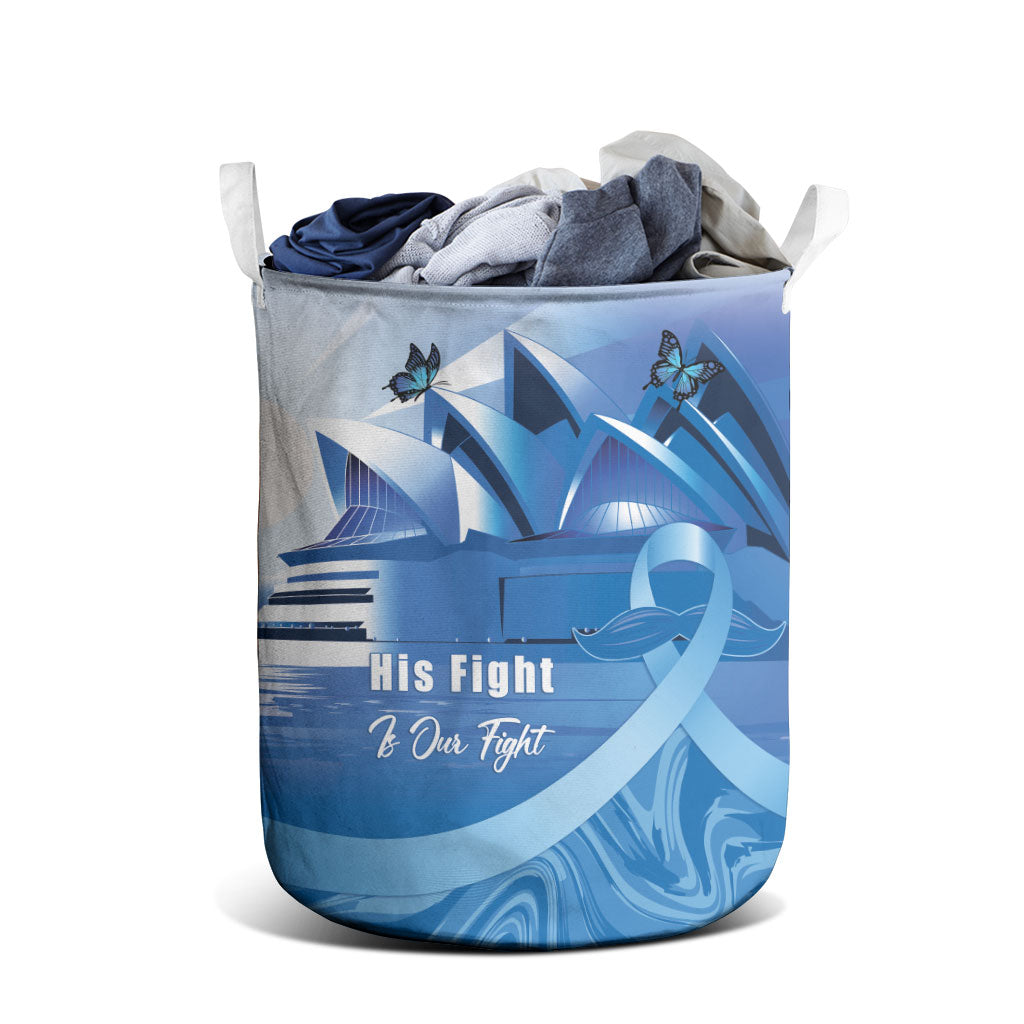 Australia Prostate Cancer Awareness Laundry Basket Aussie Blue Ribbon Sydney Opera House