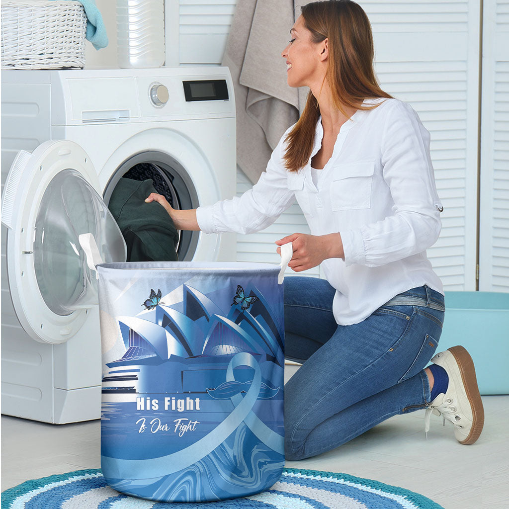 Australia Prostate Cancer Awareness Laundry Basket Aussie Blue Ribbon Sydney Opera House