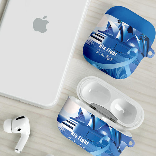 Australia Prostate Cancer Awareness AirPods Case Aussie Blue Ribbon Sydney Opera House